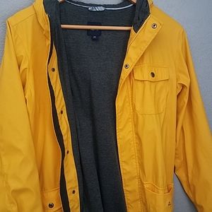 Gap Yellow Rain Coat with Hood